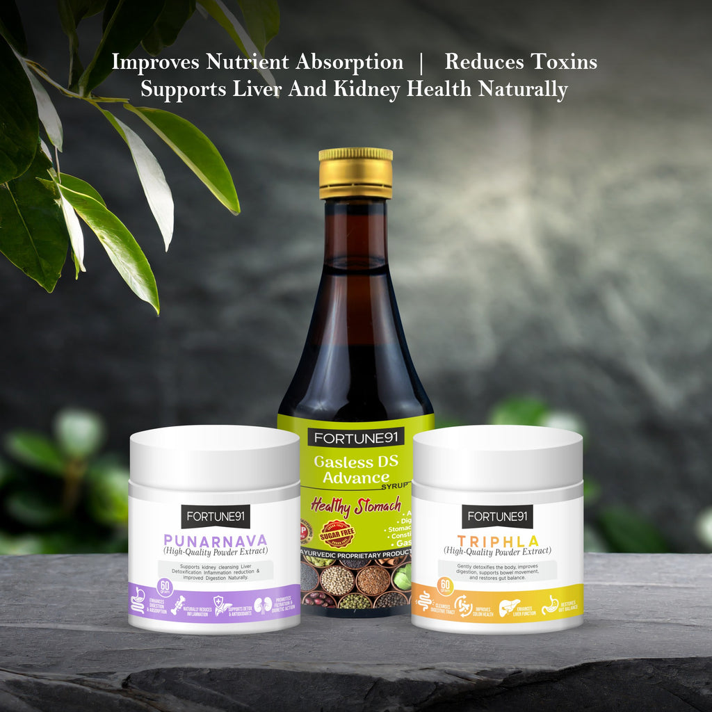 Detox & Digestion Care (Triphala + Punarnava + Gassless DS)