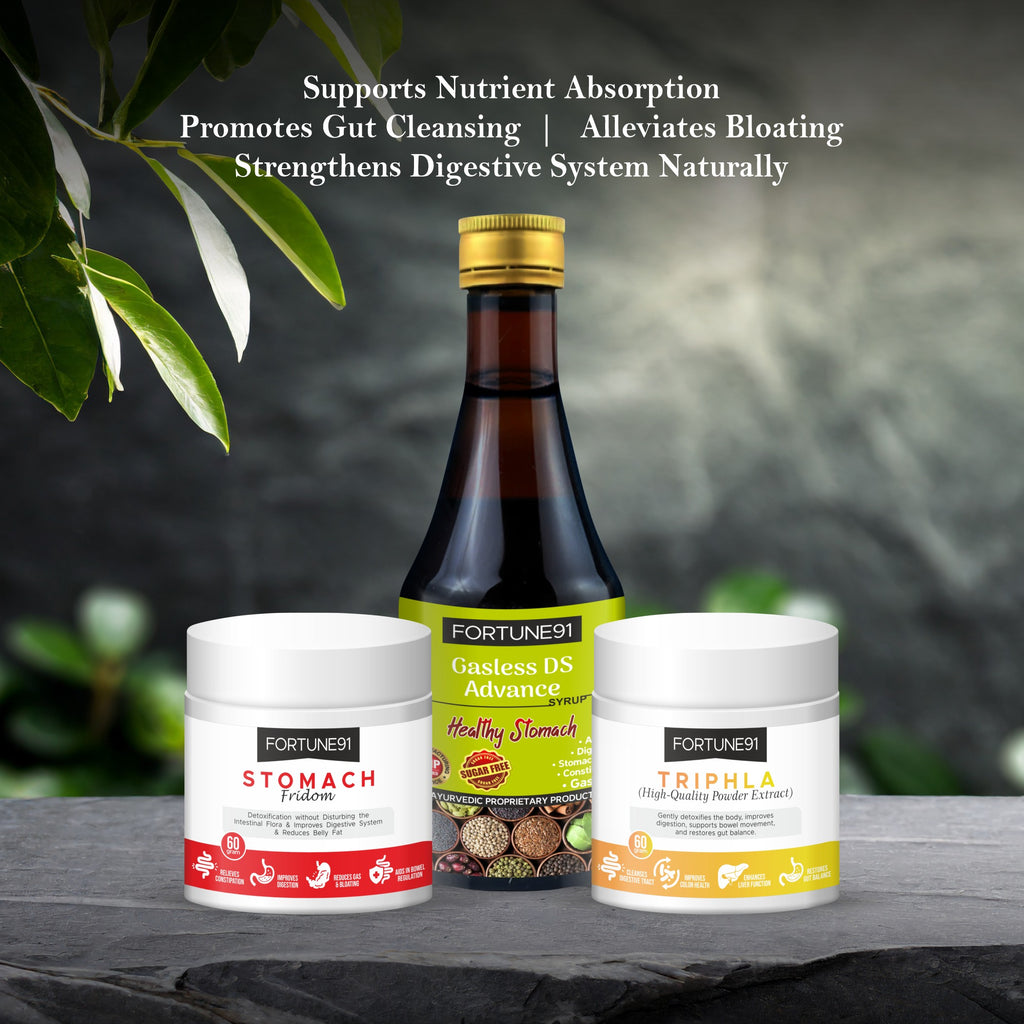 Digestive Relief Plus (Gasless DS Advance + Triphala + Stomach Fridom)