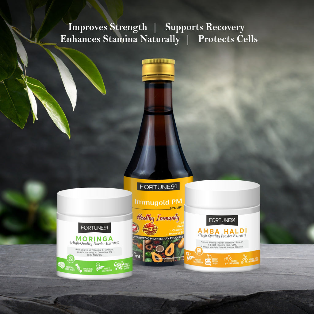 Energy & Immunity Boost (Amba Haldi + Moringa + Immugold PM)