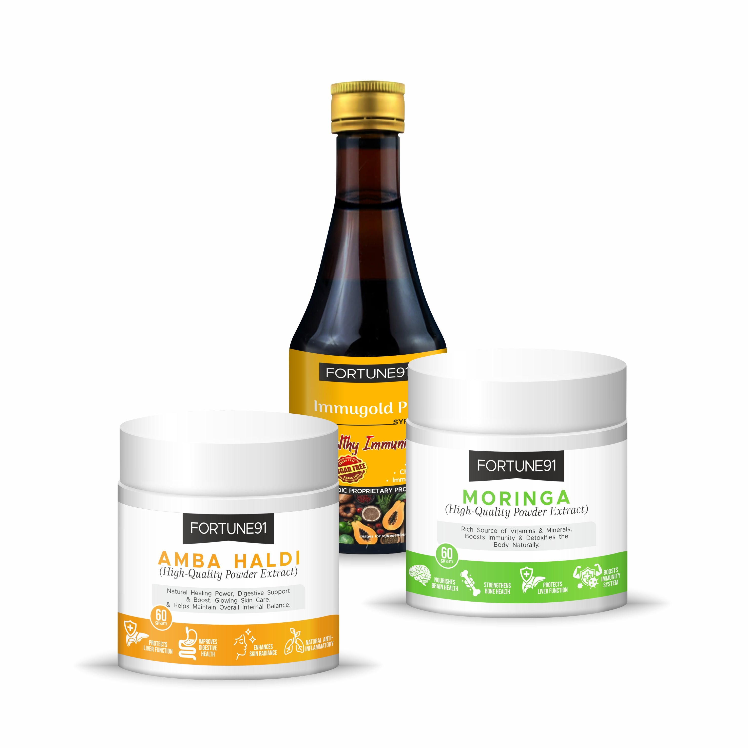 Energy & Immunity Boost (Amba Haldi + Moringa + Immugold PM)