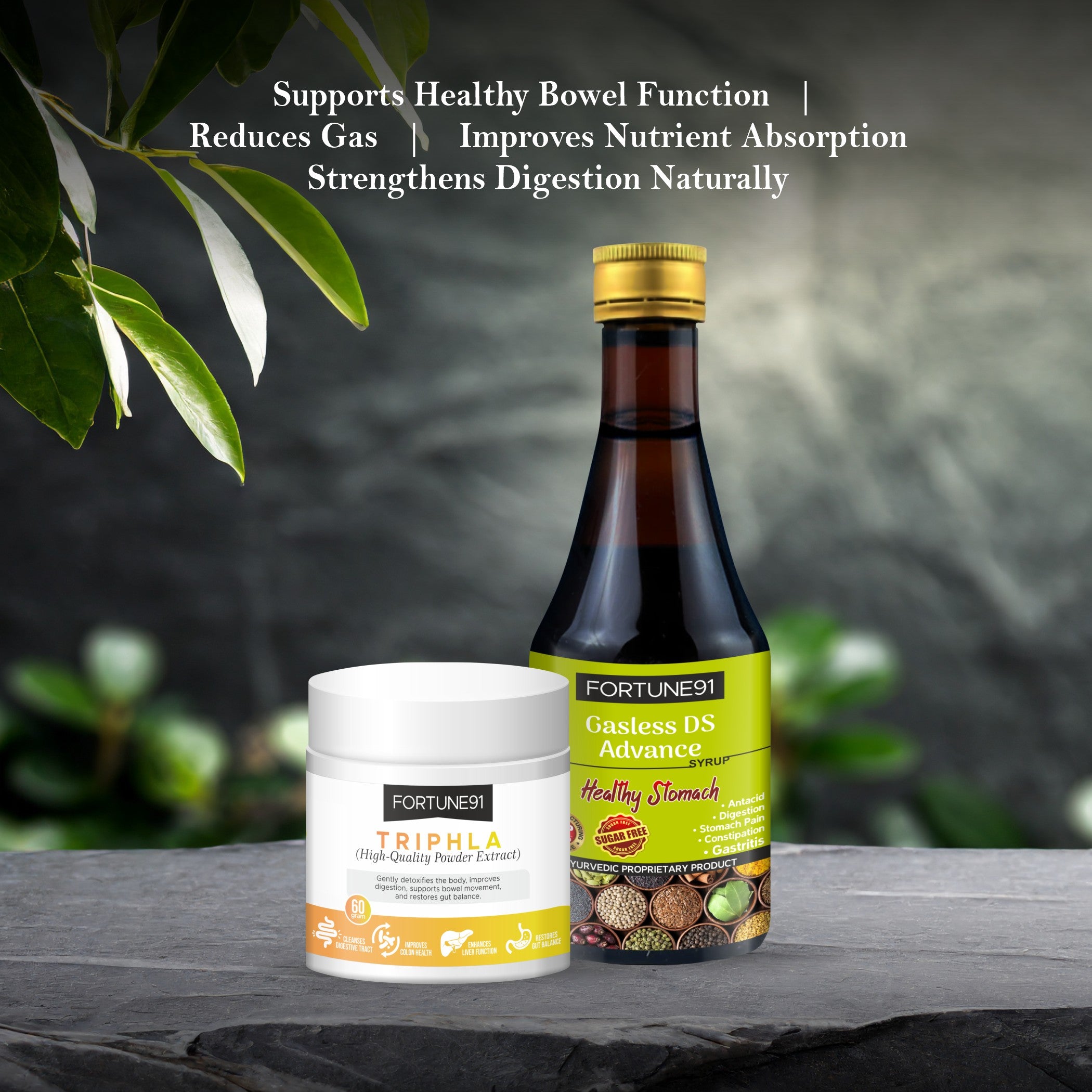 Gut Care Duo (Gasless DS + Triphala)