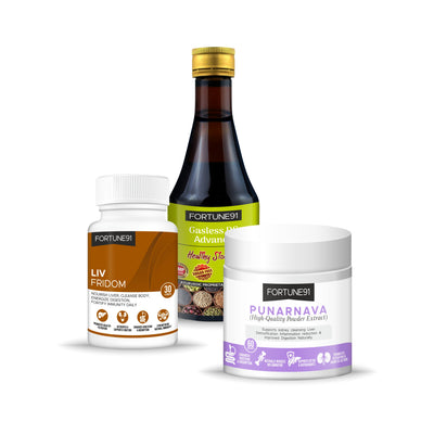 Lifestyle Detox (Liv Fridom + Gasless DS Advance + Punarnava)