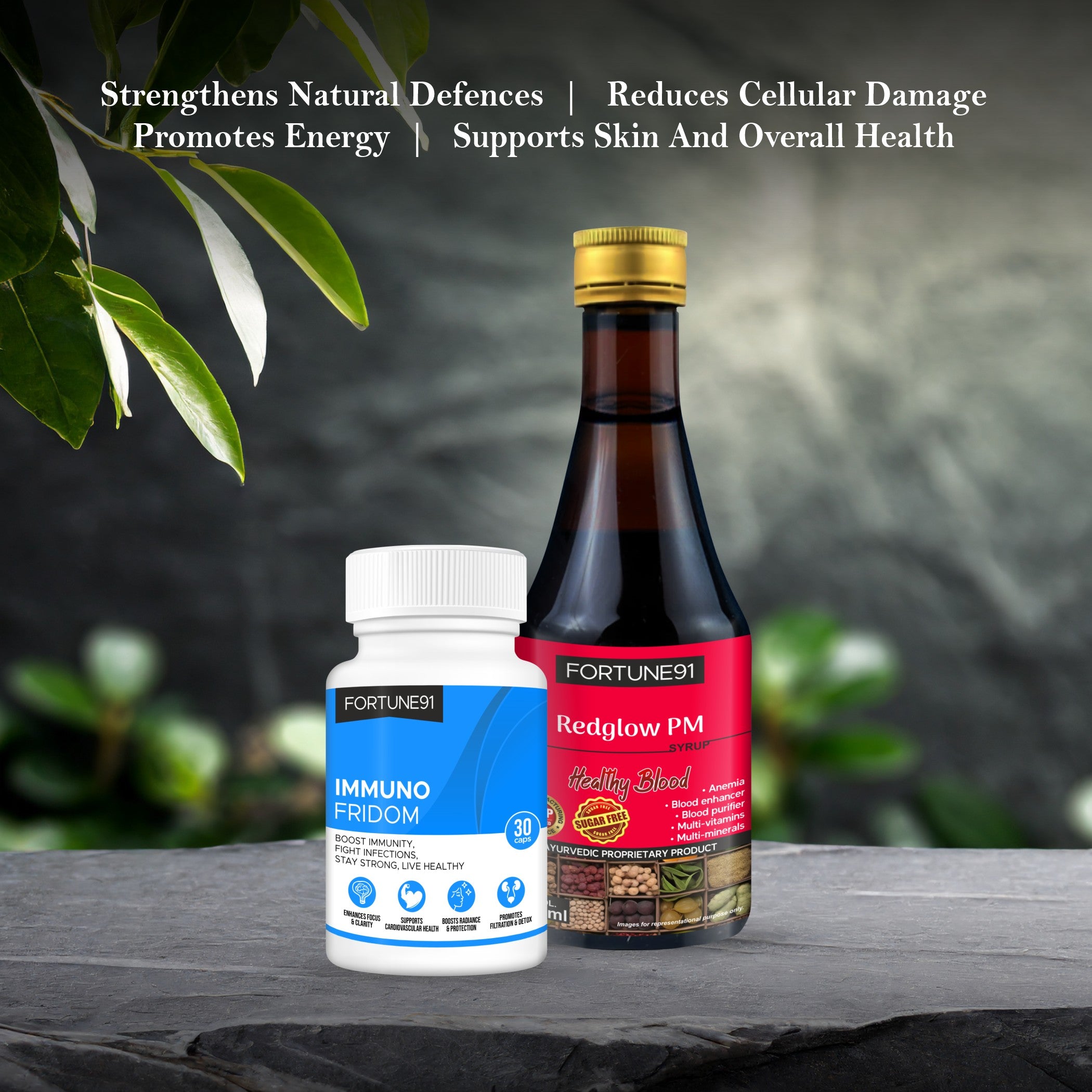 Pollution Protection Duo (Immuno Fridom + Red Glow PM)