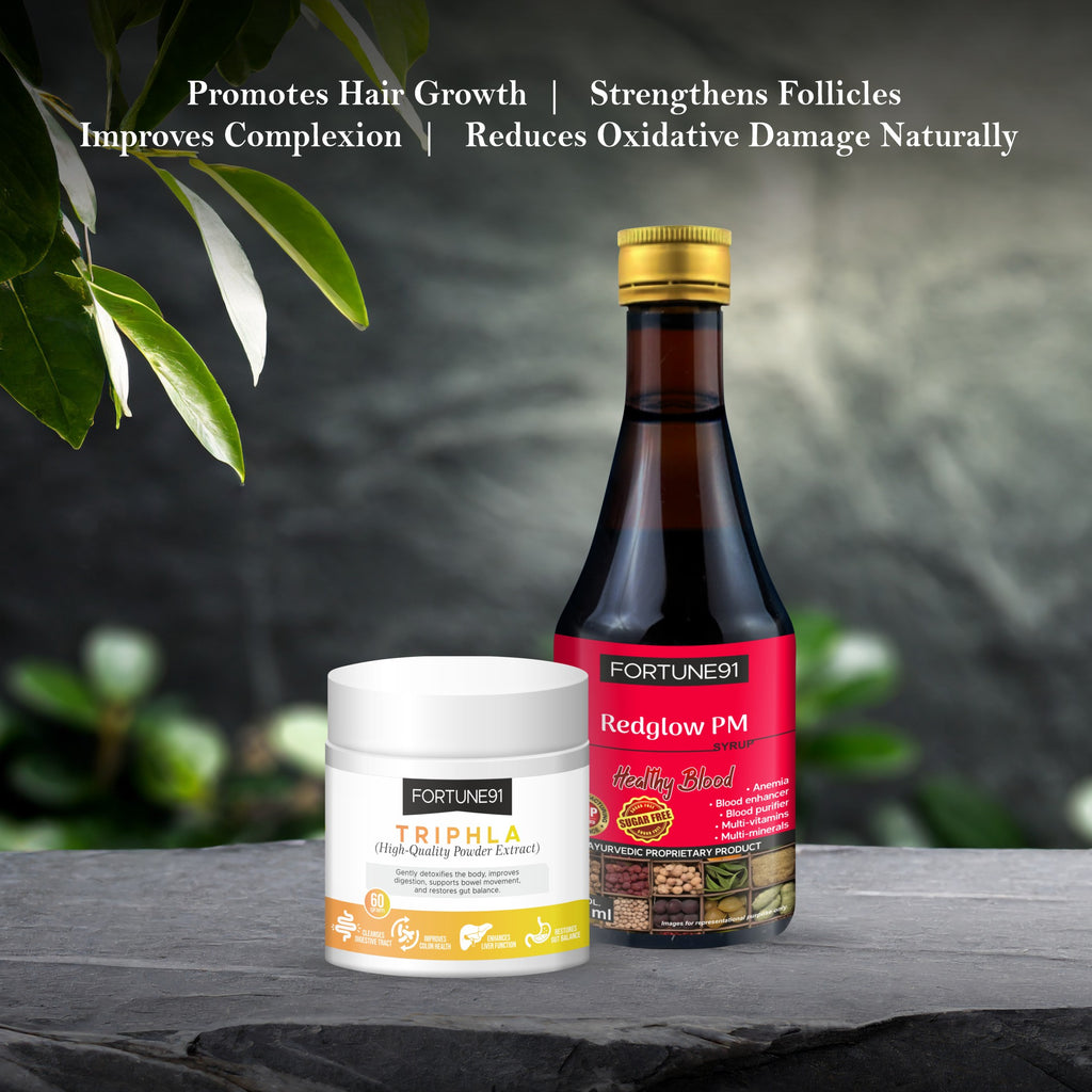 Skin & Hair Radiance (Red Glow PM + Triphala)