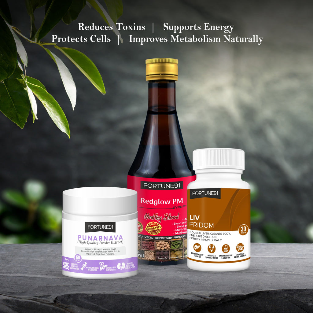 Smoker’s Liver Care (Liv Fridom + Red Glow PM + Punarnava)